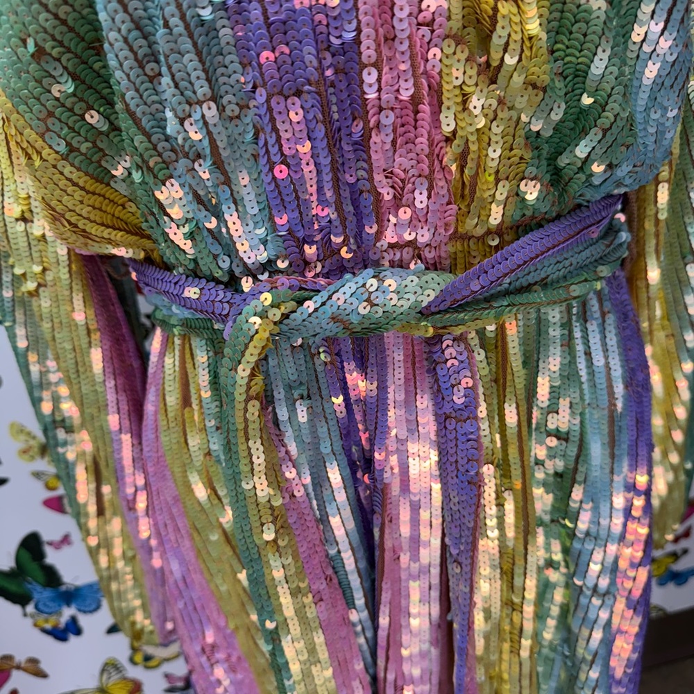 Show Me Your MuMu Multicolor Sequin Mini Dress - Picture 2 of 3